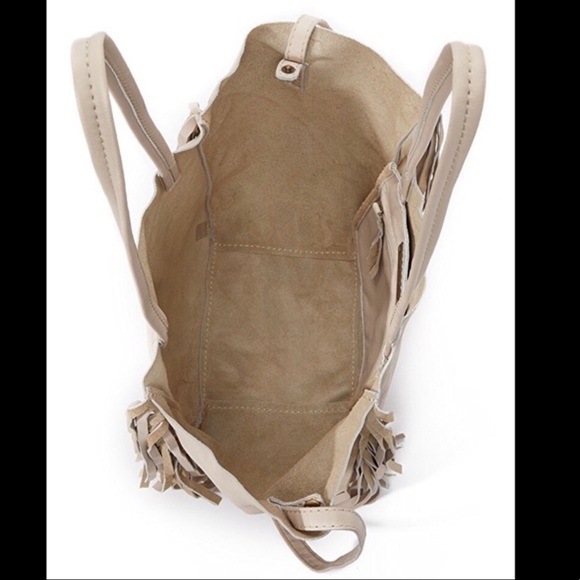 NWOT Cleobella Leather Fringe Hendrix Tote Medium - Picture 6 of 8